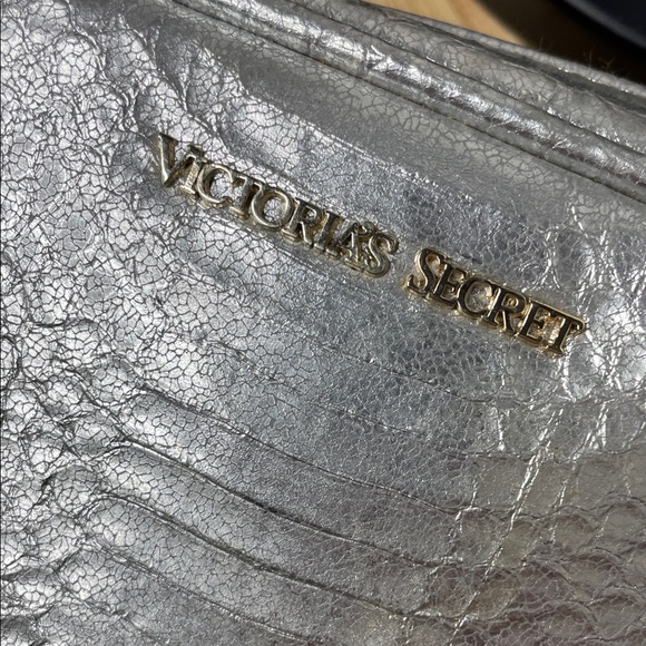 Victoria's Secret Metallic Silver Cosmetic Bag - Picture 3 of 7